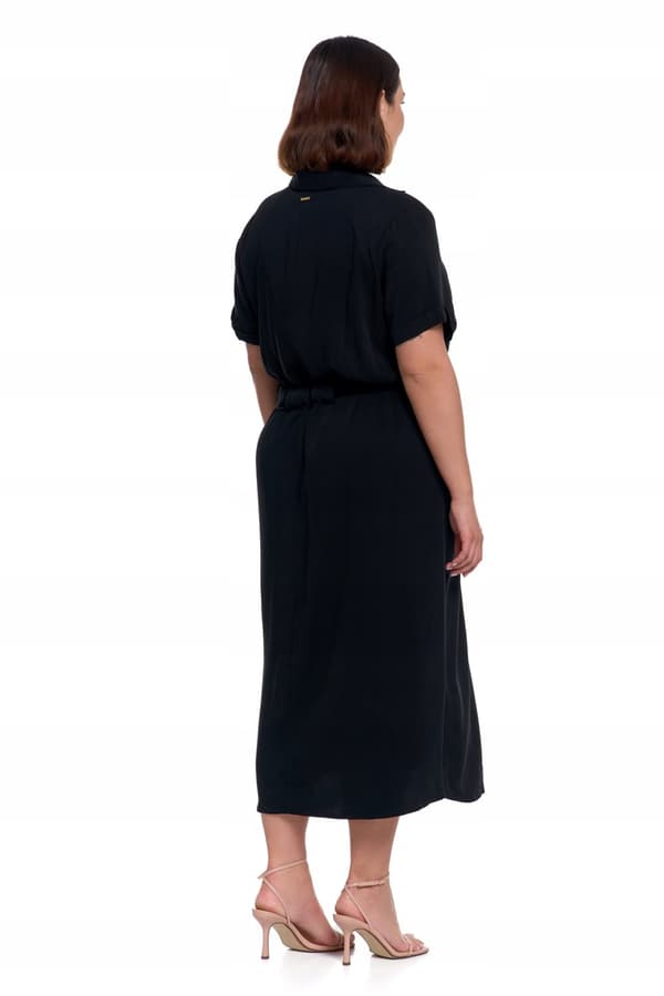DAME MIDI KJOLE med Slips Elegant Kjole MORAJ - S