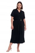 Miniatyrbillede 10 af 11: DAME MIDI KJOLE med Slips Elegant Kjole MORAJ - S