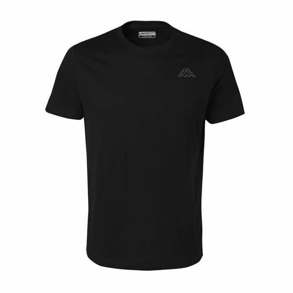 T-shirt - KAPPA - Cafers - Svart - Kortärmad - 100% bomull