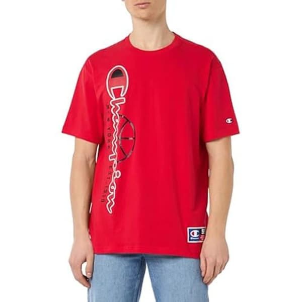 T-shirt - CHAMPION - Legacy Modern Basket - Korta ärmar - Rundad krage - Röd