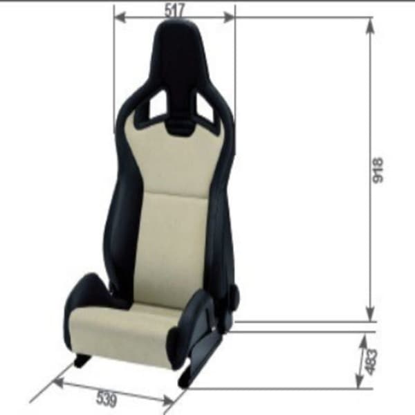 Racersæde Recaro SPORTSTER Sort