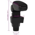 Miniatyrbilde 11 av 11: vidaXL Bilarmlener svart 15,5x32x(41-54) cm ABS