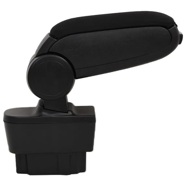 vidaXL armlæn til bil 12x37x(31-48) cm ABS sort