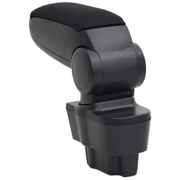 vidaXL armlæn til bil 12x37x(31-48) cm ABS sort