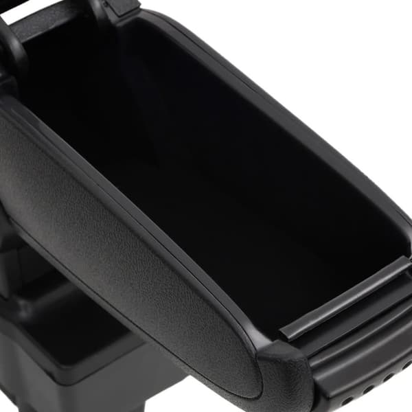 vidaXL armlæn til bil 12x37x(31-48) cm ABS sort