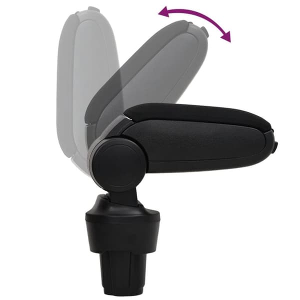 vidaXL Auton käsinoja musta 13x33x(33-49) cm ABS