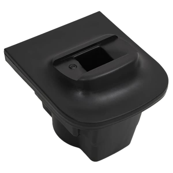 vidaXL armlæn til bil 16x32x(35-50,5) cm ABS sort