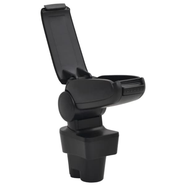 vidaXL Armstöd till bil svart 12x36x(33,5-48) cm ABS