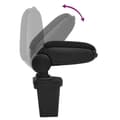 Miniatyrbilde 7 av 10: vidaXL Bilarmlener svart 15x32x(40-52) cm ABS