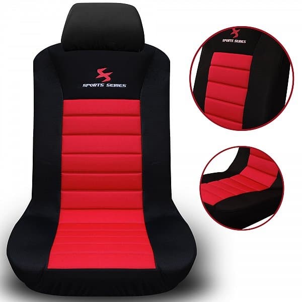 Rootz Car Seat Cover Set - Framsätesskydd i polyester - Dragon Brodery - Enkel montering - 100 % polyesterskum - Universal passform - 3-8 mm skum - 30
