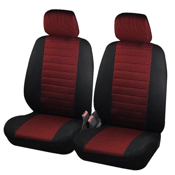 Rootz bilsædebetræksæt - For- og bagsædebeskyttere - Dragebroderidesign - Åndbar polyester - Nem montering - Universal Fit - 3-8 mm skum - Vaskbar - 2