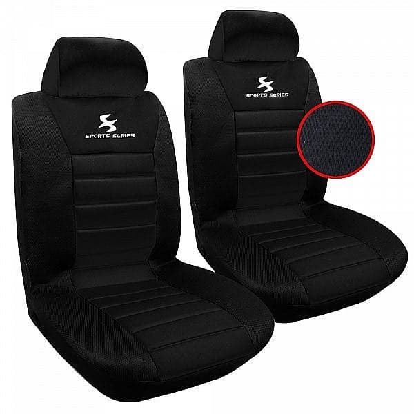 Rootz bilsædebetræk - Forsædebeskytter - Dragebroderidesign - 100 % polyester - Skumpolstring - Nem montering - Universal Fit - 3-8 mm skum - 30° vask