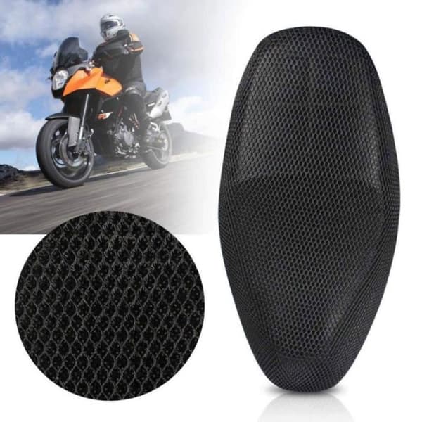 sadelöverdrag m mc skoter moped quad anti-slip mesh svart