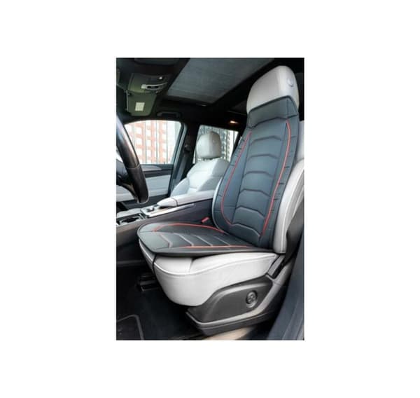 Seat cover 5mm foam padding, black red