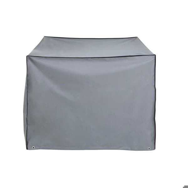 Stolsöverdrag - DKD Home Decor - Svart/Mörkgrå - Aluminium - Polyester - 1 styck