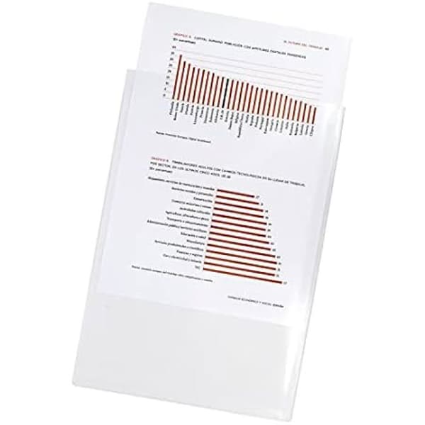 Fodral - GRAFOPLÁS - Transparent - 100 enheter - Din A4 - Plast