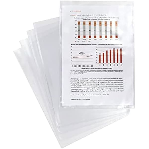 Fodral - GRAFOPLÁS - Transparent - 100 enheter - Din A4 - Plast