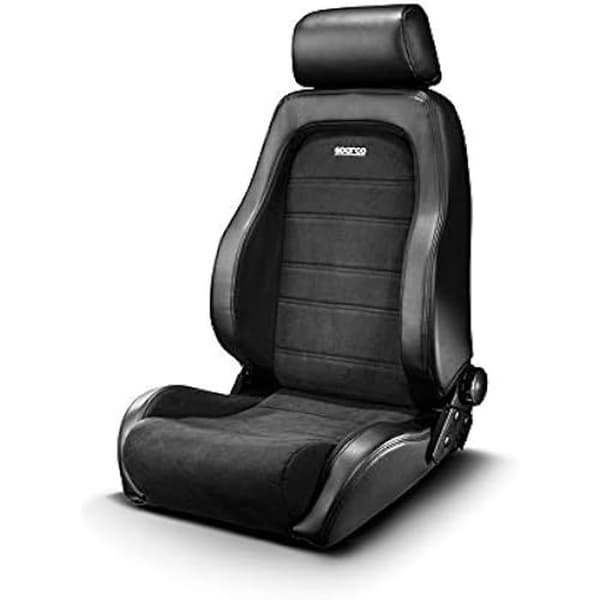 Racing Seat - SPARCO - Svart - Överlägsen kvalitet - Lätt att installera