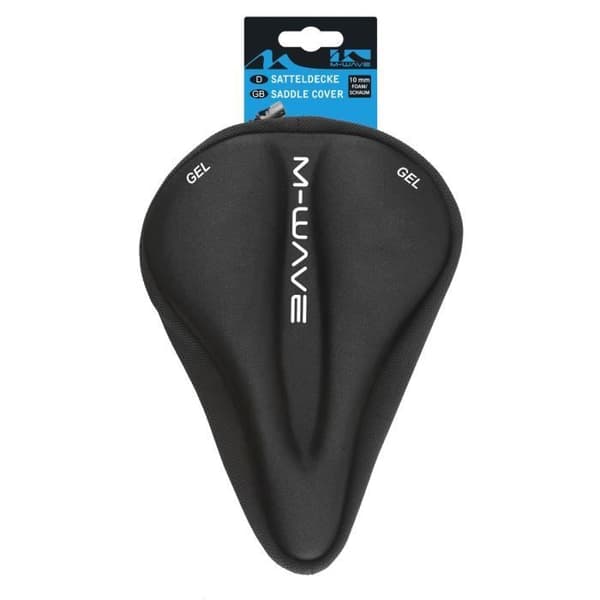 M-Wave gel sadelöverdrag - Svart - Cykeltillbehör - 283 x 270 mm