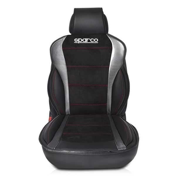 Bilklädsel - SPARCO - Svart/Grå - Mocka och konstläder - Airbag-kompatibel