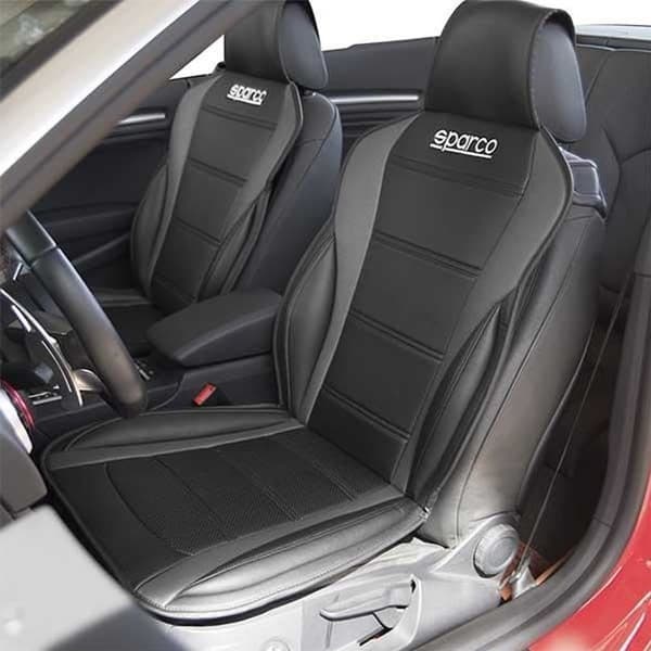 Bilklädsel - SPARCO - Svart/Grå - Mocka och konstläder - Airbag-kompatibel