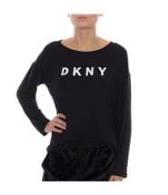 DKNY Elevated Leisure LS Top Black