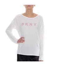 DKNY Elevated Leisure LS Top White
