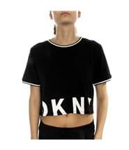 DKNY Spell It Out SS Top Black