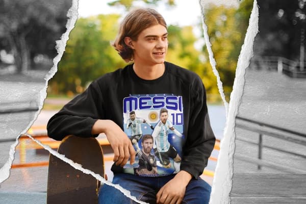 Messi Sweatshirt - Argentina spelare tröja svart