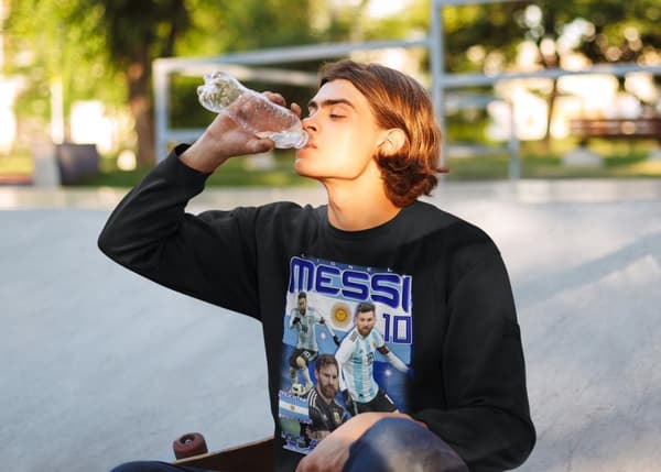 Messi Sweatshirt - Argentina spelare tröja svart