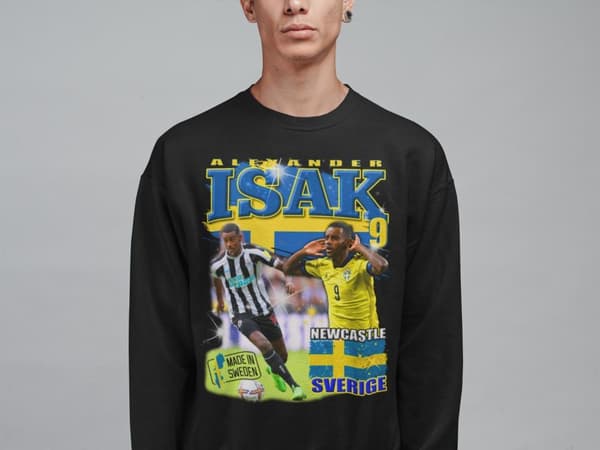 Isak Sweatshirt - Sverige Newcastle spelare tröja svart