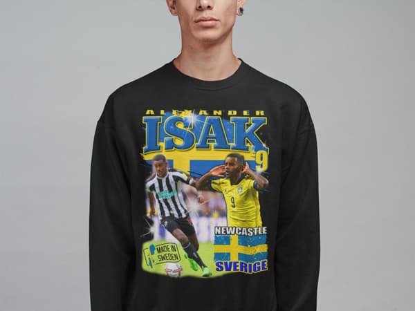 Isak Sweatshirt - Sverige Newcastle spelare tröja svart