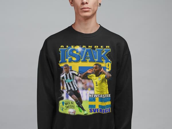Isak Sweatshirt - Sverige Newcastle spelare tröja svart