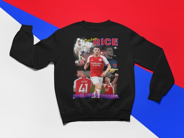 Declan Rise Arsenal & England svart Sweatshirt
