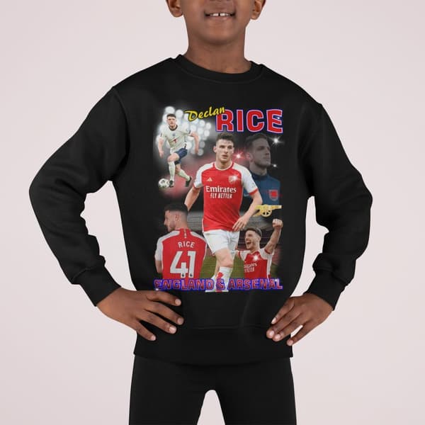 Declan Rise Arsenal & England svart Sweatshirt