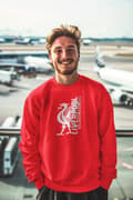Miniatyrbild 2 av 2: Liverpool stil Sweatshirt- Logo design med YNWA