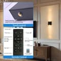 Miniatyrbillede 6 af 8: OBOSOE 2-Pak Batteridrevne Moderne Væglamper - Genopladelige Trådløse Lampetter med Fjernbetjening og Nem Installation (Sort, 80 cm)