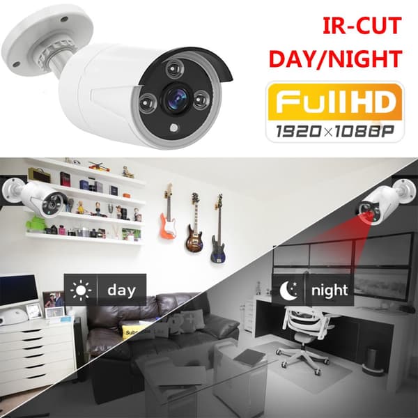 Hiseeu Vandtæt 1080P Full HD 1080P POE Trådløst IP-kamera CCTV WIFI CMOS Smart Cam Bevægelsesdetektering Lysbeskyttelse Overspændingsbeskyttelse