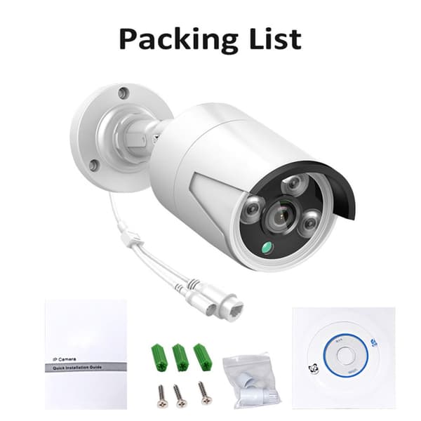 Hiseeu Vandtæt 1080P Full HD 1080P POE Trådløst IP-kamera CCTV WIFI CMOS Smart Cam Bevægelsesdetektering Lysbeskyttelse Overspændingsbeskyttelse