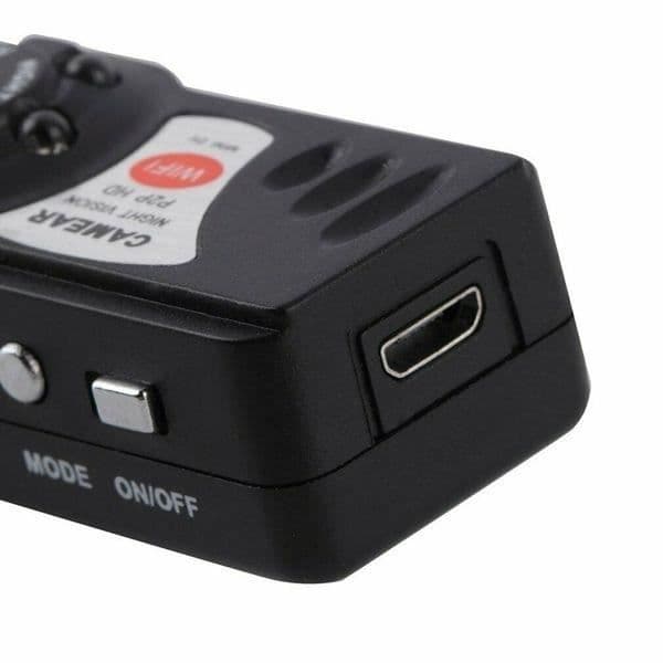 Övervakningskamera - Miniatyr - Svart - Nattseende 1080P - WiFi-anslutning - Rörelsedetektering