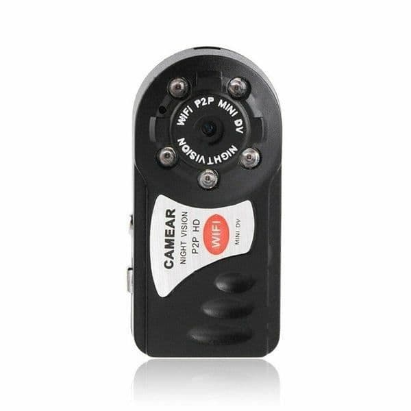 Övervakningskamera - Miniatyr - Svart - Nattseende 1080P - WiFi-anslutning - Rörelsedetektering