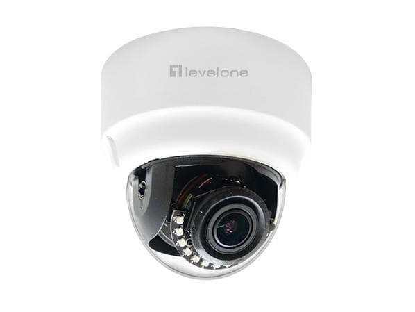 LevelOne FCS-3303 IP-turvakamera sisä- ja ulkokupolikatto/seinä 2048 x 1536 pikseliä Valkoinen