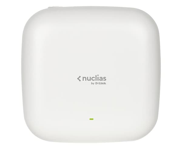 D-Link Nuclias DBA-X1230P - trådløs basestation - 802.11ac Wave 2 - Wi-Fi 6 - 2,4 GHz, 5 GHz - DC-drevet - væg-/loftmontering Hvid