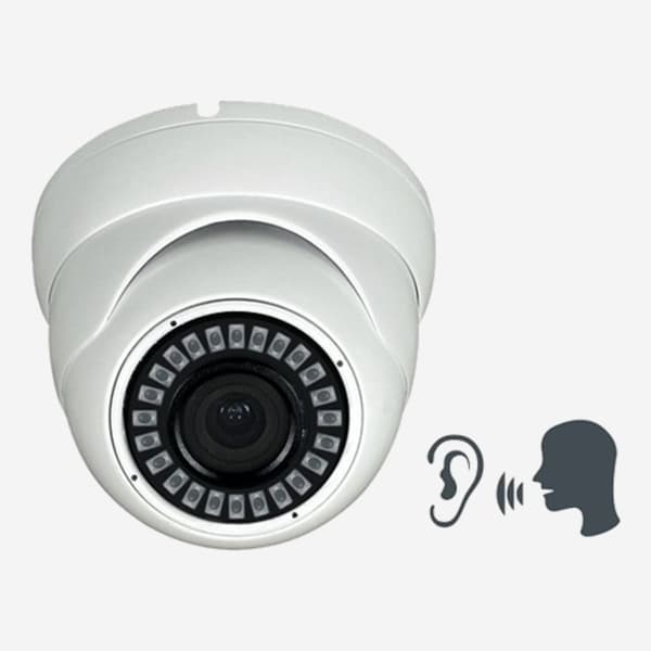 Övervakningskamera dome 4MP POE MIC (med inbyggd mikrofon)
