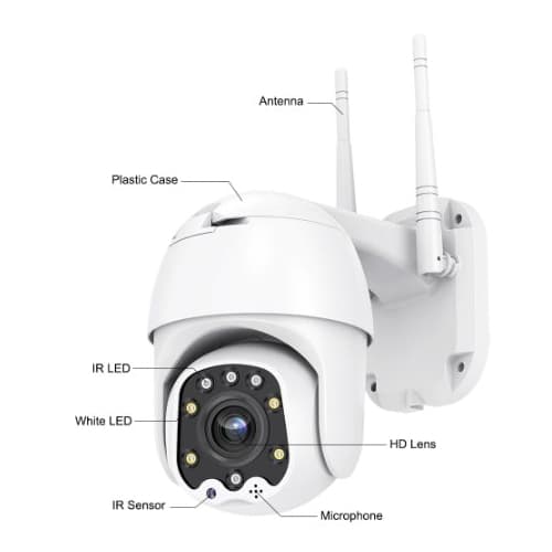 Wifi övervakningskamera 1080P PTZ-MINI DORIS