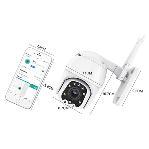 Wifi övervakningskamera 1080P PTZ-MINI DORIS