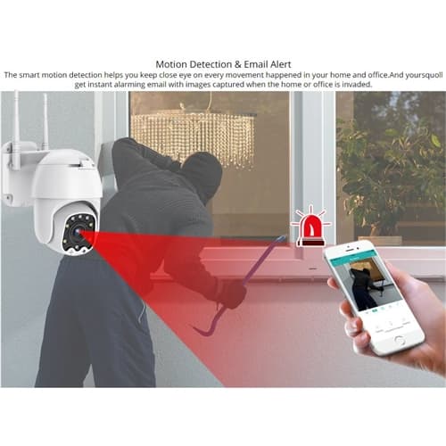 Wifi övervakningskamera 1080P PTZ-MINI DORIS