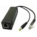 Miniatyrbild 1 av 3: PoE-splitter RJ45/DC hane 12V