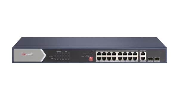 Hikvision Digital Technology DS-3E0520HP-E netværksswitch Ustyret Gigabit Ethernet (10/100/1000) Power over Ethernet (PoE) Blå
