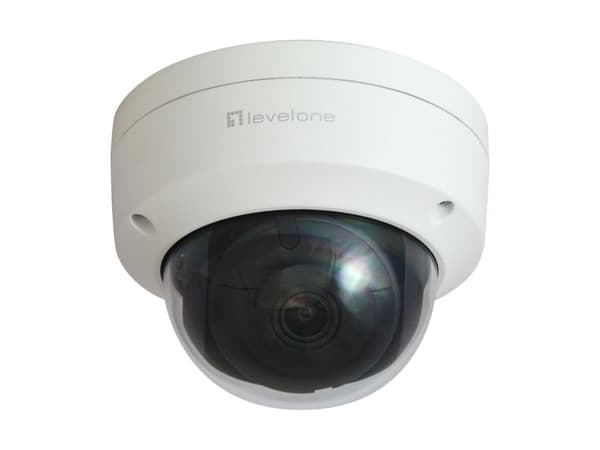 LevelOne FCS-3403 Sikkerhedskamera Dome IP Sikkerhedskamera Indendørs og Udendørs 2680 x 1520 Pixels Loft Hvid